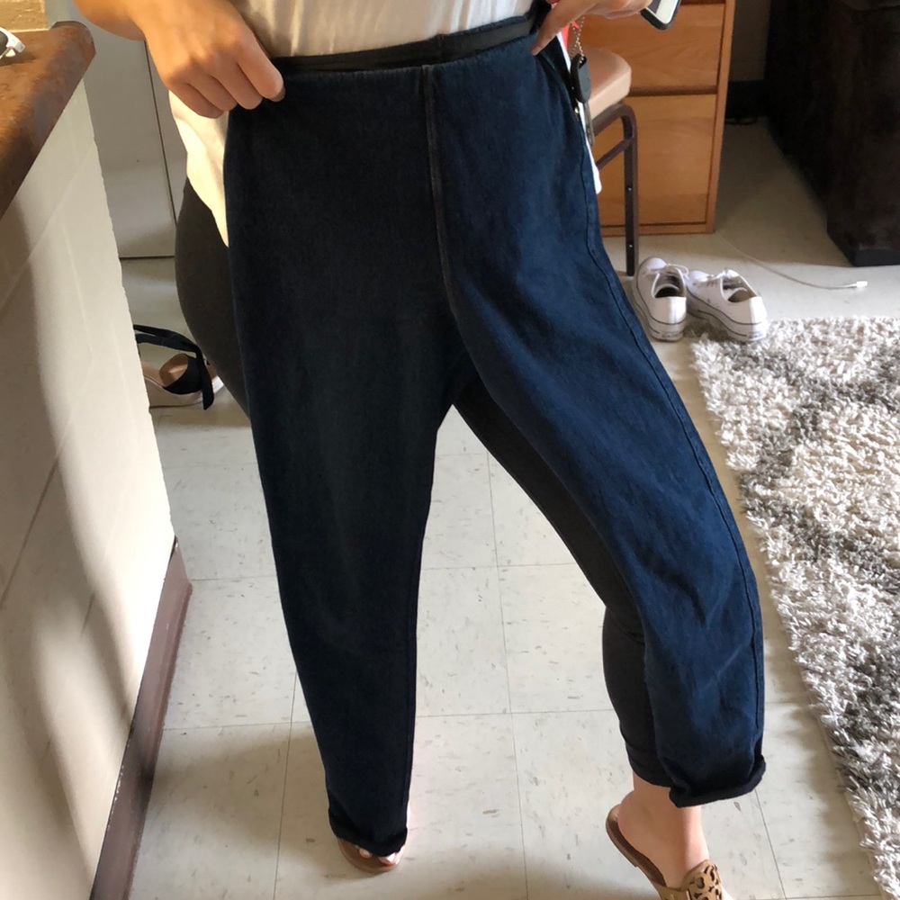 Nordstrom High Waisted blue jeggings never worn